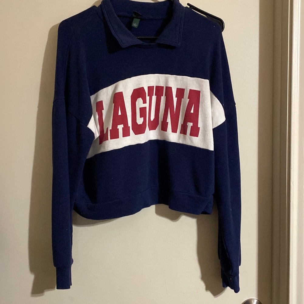 Laguna Beach Cropped Sweatshirt Top